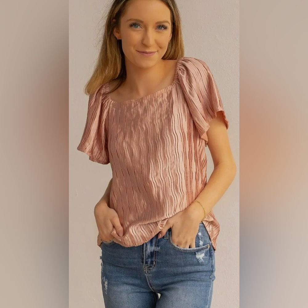 Elegant Pink Women's Top by Southern Grace New